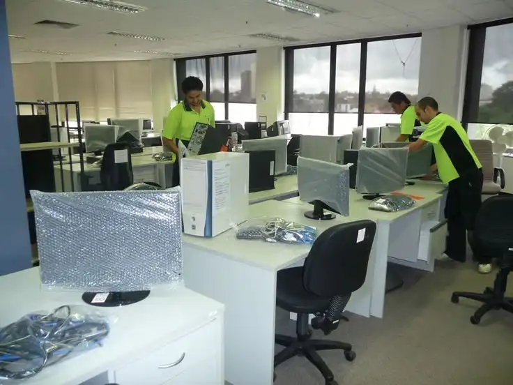 Moving and assembling furniture for a company