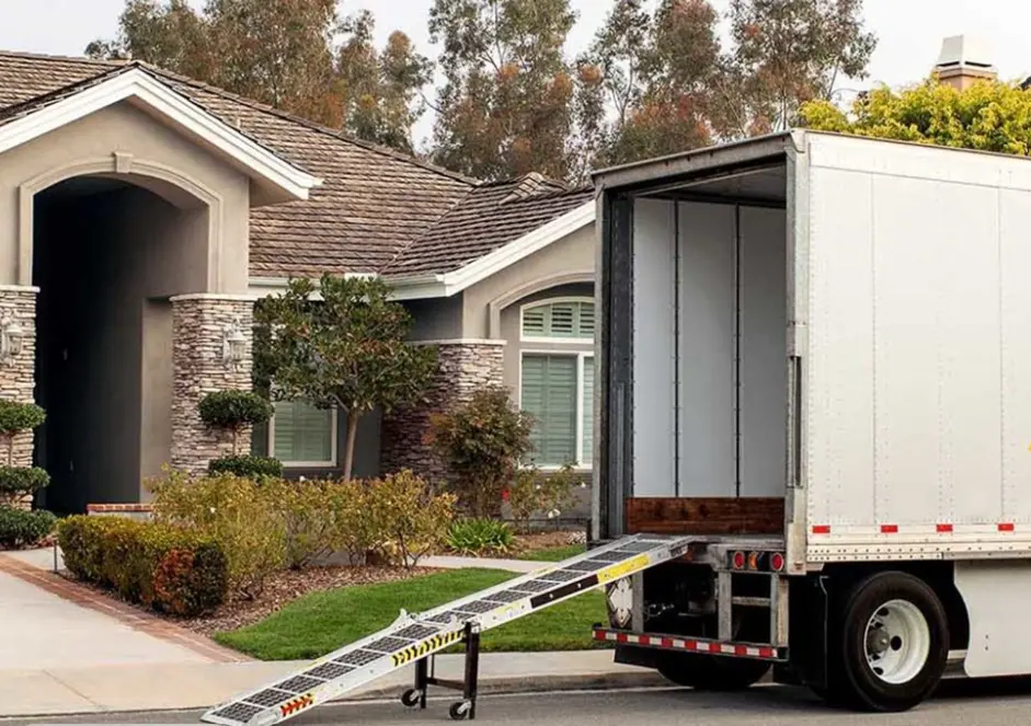 Delivery truck on the road